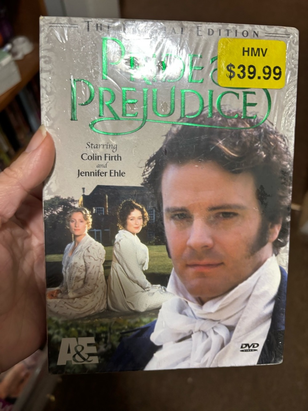 Pride & Prejudice DVD — Green Cover with Portrait